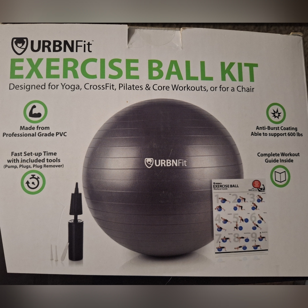 Large Pink Exercise Ball Kit